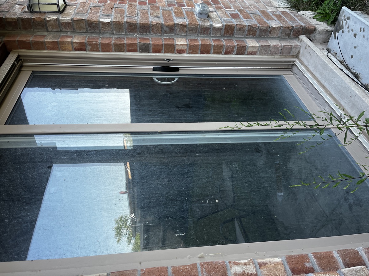 Window before cleaning